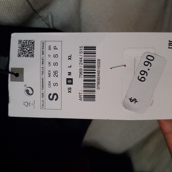 Zara Satin Effect Shoulder Pad Dress - Picture 3 of 4